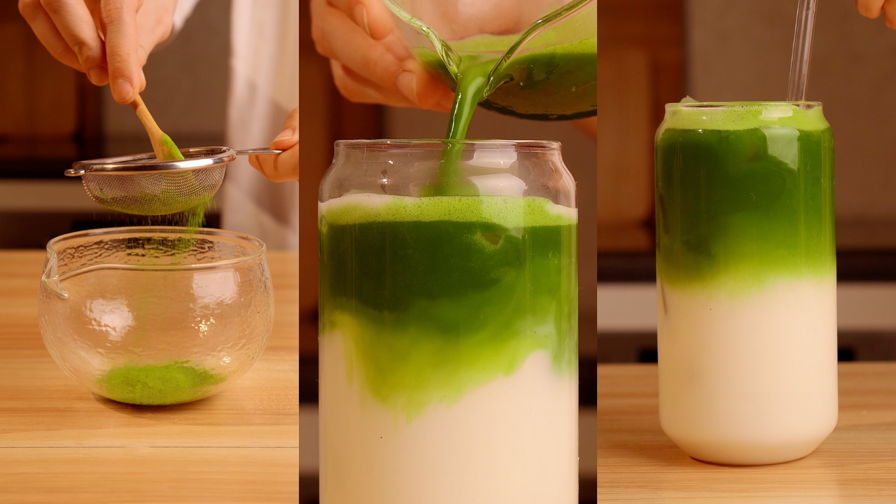 Oat Milk Iced Matcha Latte recipe