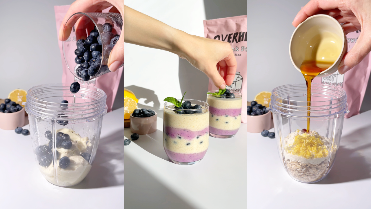 Lemon Blueberry Overnight Oats Recipe