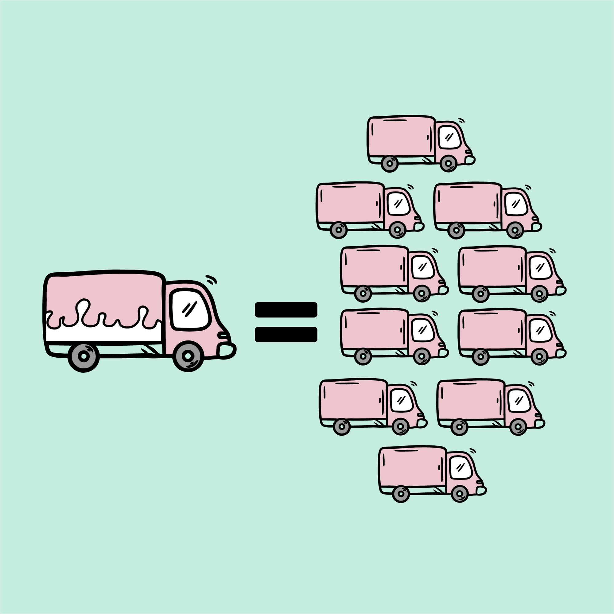 Oat milk powder vs. oat milk cartons transport emissions sustainability comparison infographic